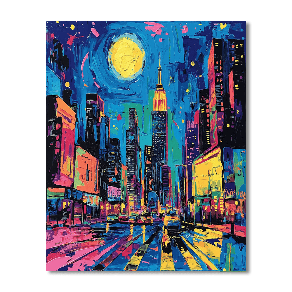 Jean-Michel Basquiat Inspired Urban Whirlwind  Paint By Numbers Art