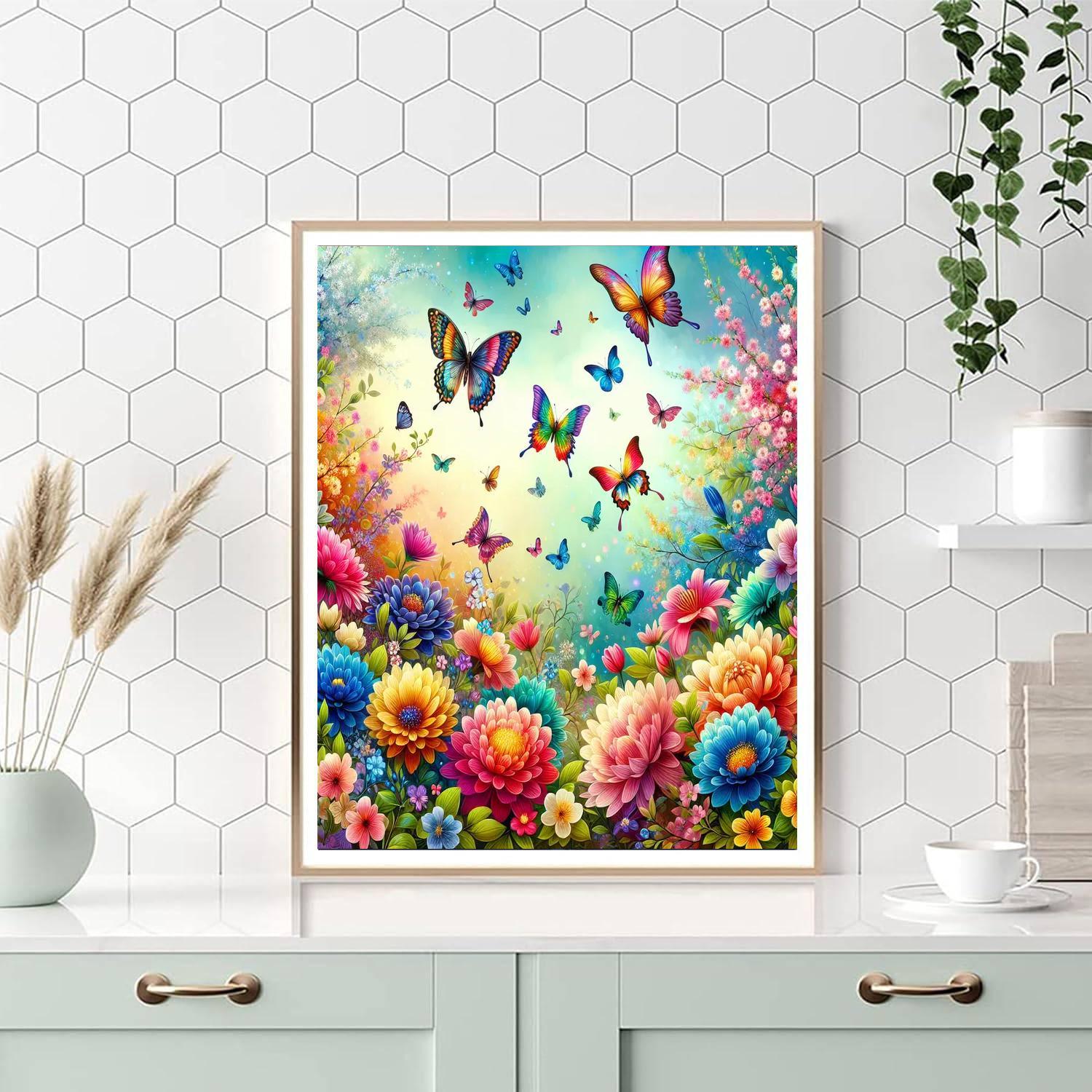 Colorful Garden Adventure Paint By Numbers Kits