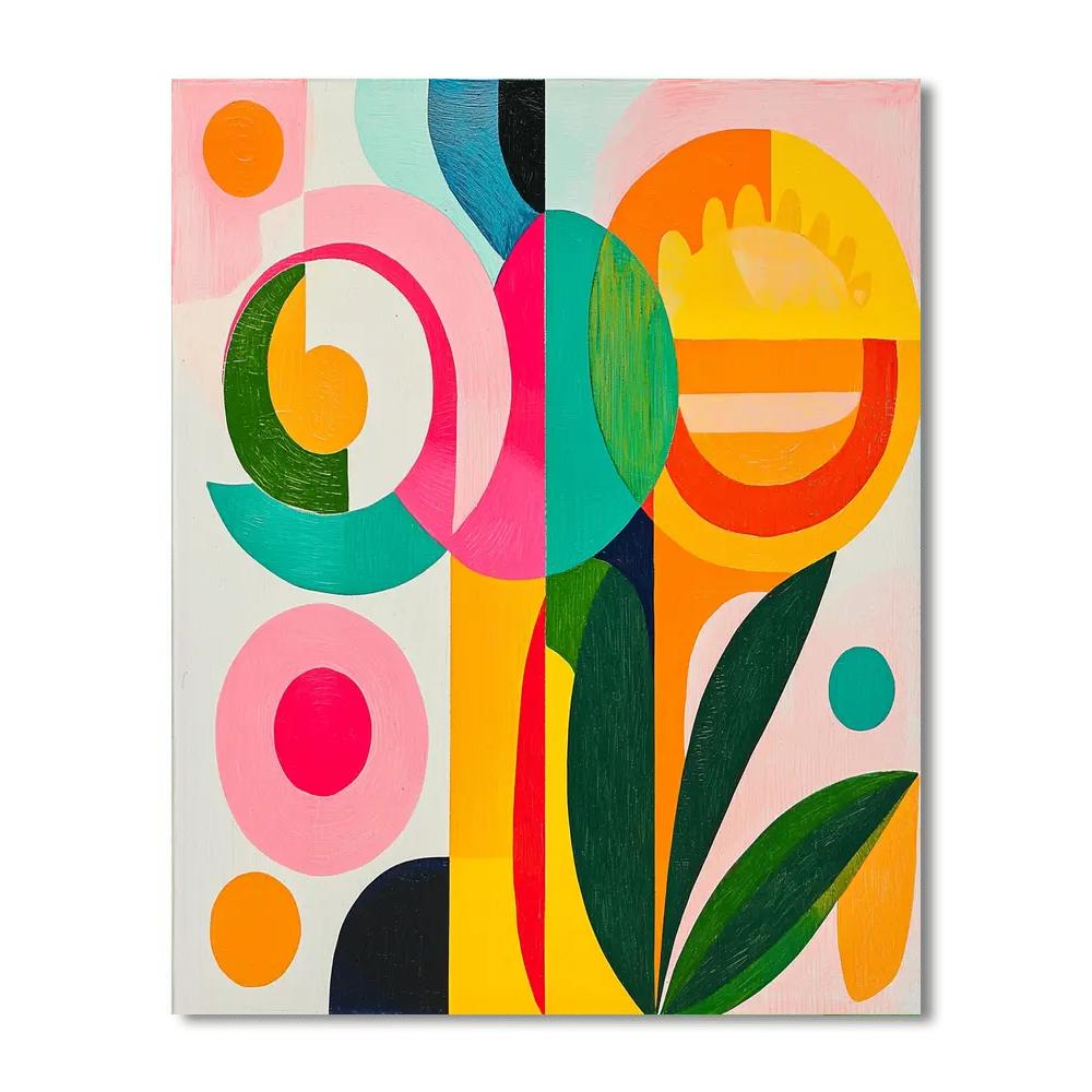 Joan Miró Inspired Whimsical Energies  Number Painting