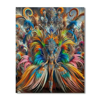 Carnival Of Santa Cruz De Tenerife - Tenerife Paint By Numbers Art