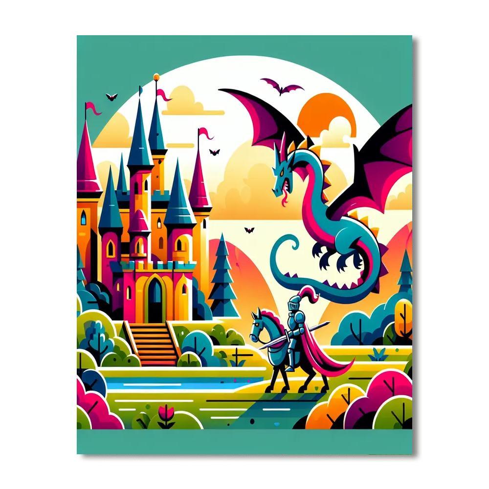 Fantasy Castles Paint By Numbers Kits