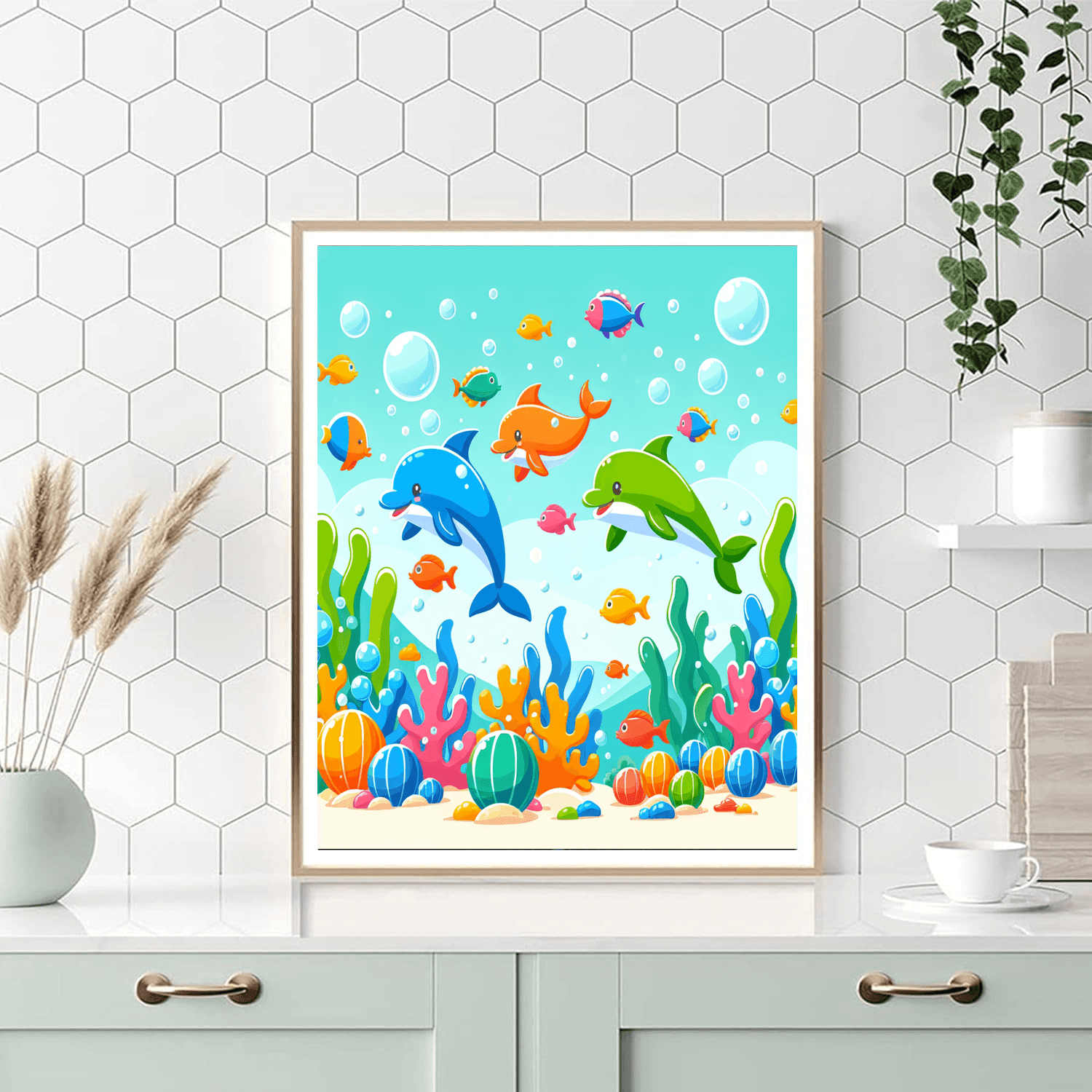 Joyful Ocean Life Number Painting
