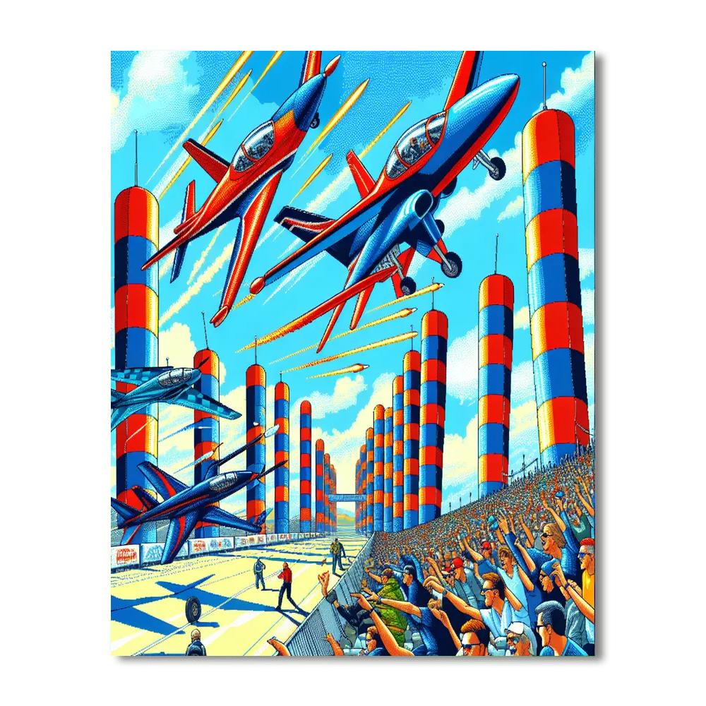 Kuwait Red Bull Air Race - Kuwait Paint By Numbers Art