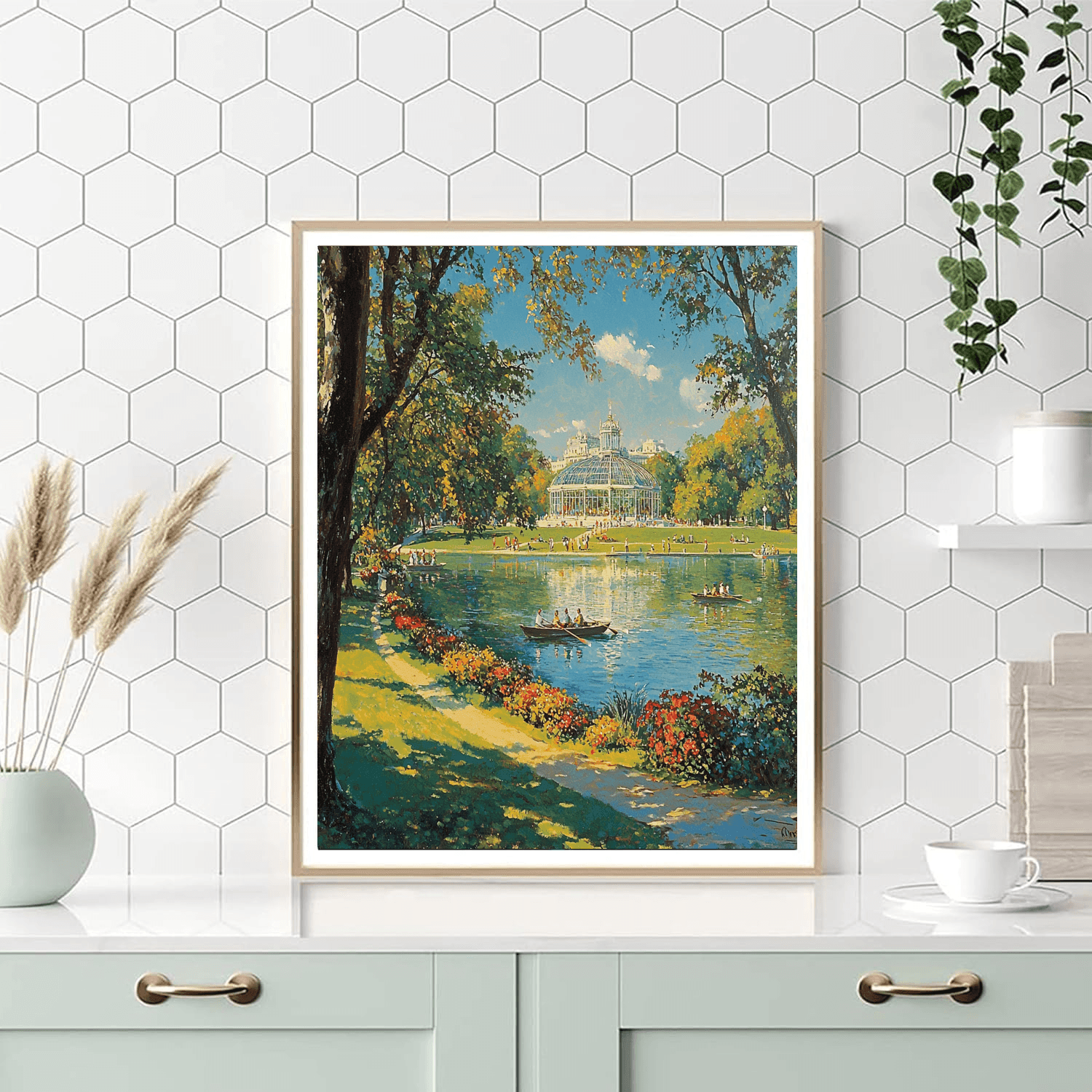 El Retiro Park - Madrid Numbered Painting Kits