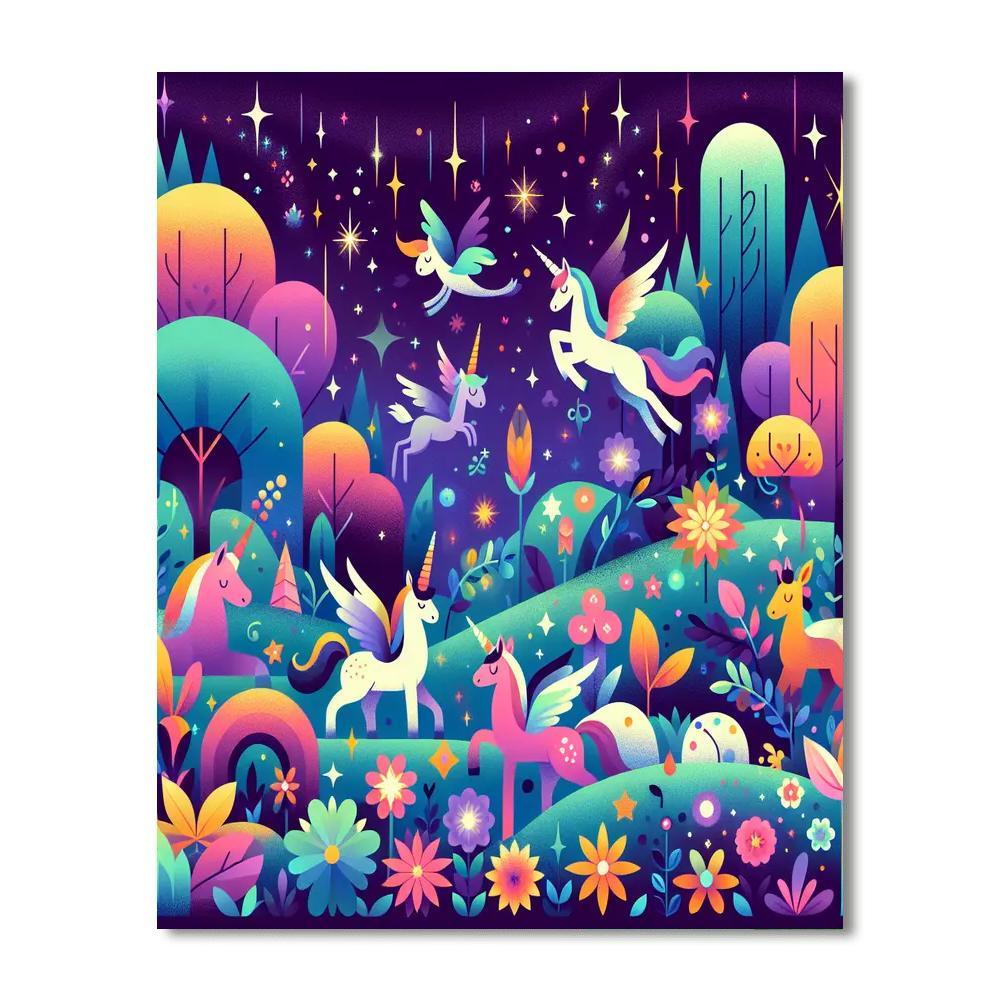 Mystic Enchanted Forest Painting By Numbers Kit