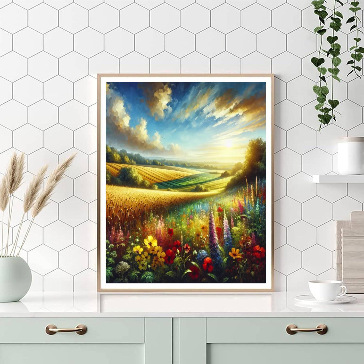 Sunny Day In The Country Paint By Numbers Art