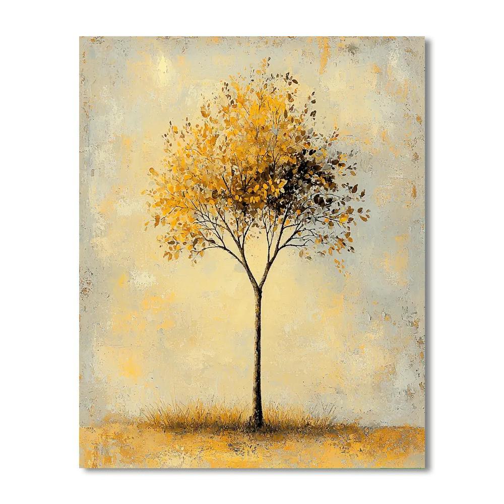 Leonardo Da Vinci Inspired Tree Of Reflection  Paint By Numbers