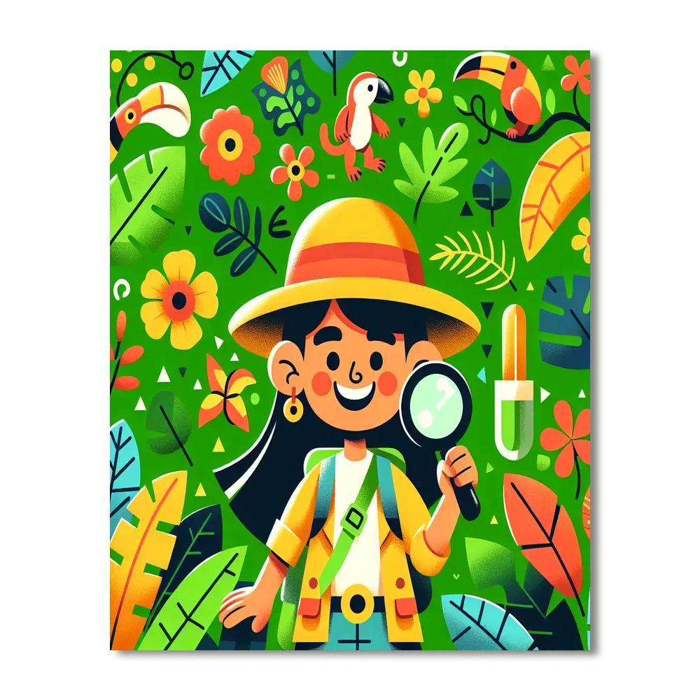 Mystery In The Rainforest Paint By Numbers Kits