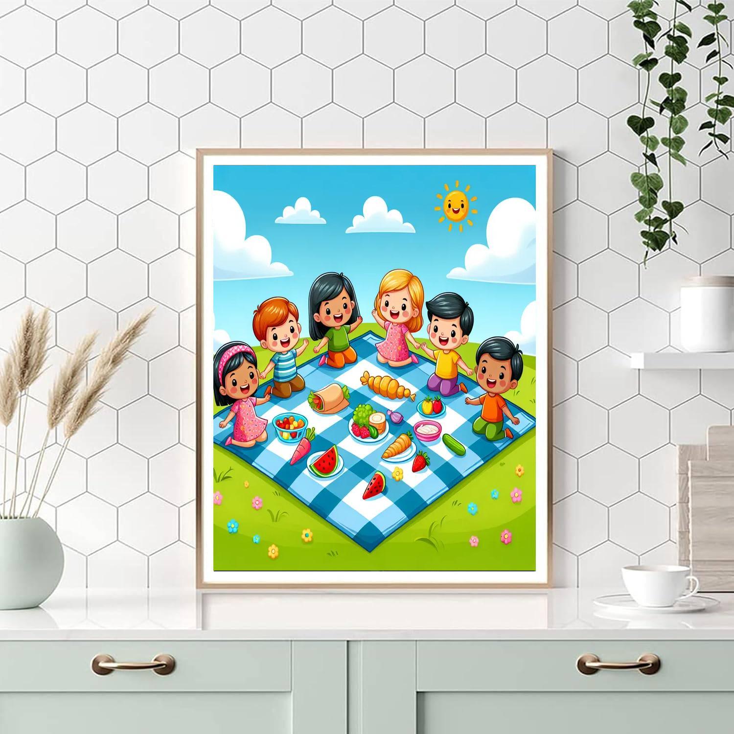 Joyful Picnic Paint By Number
