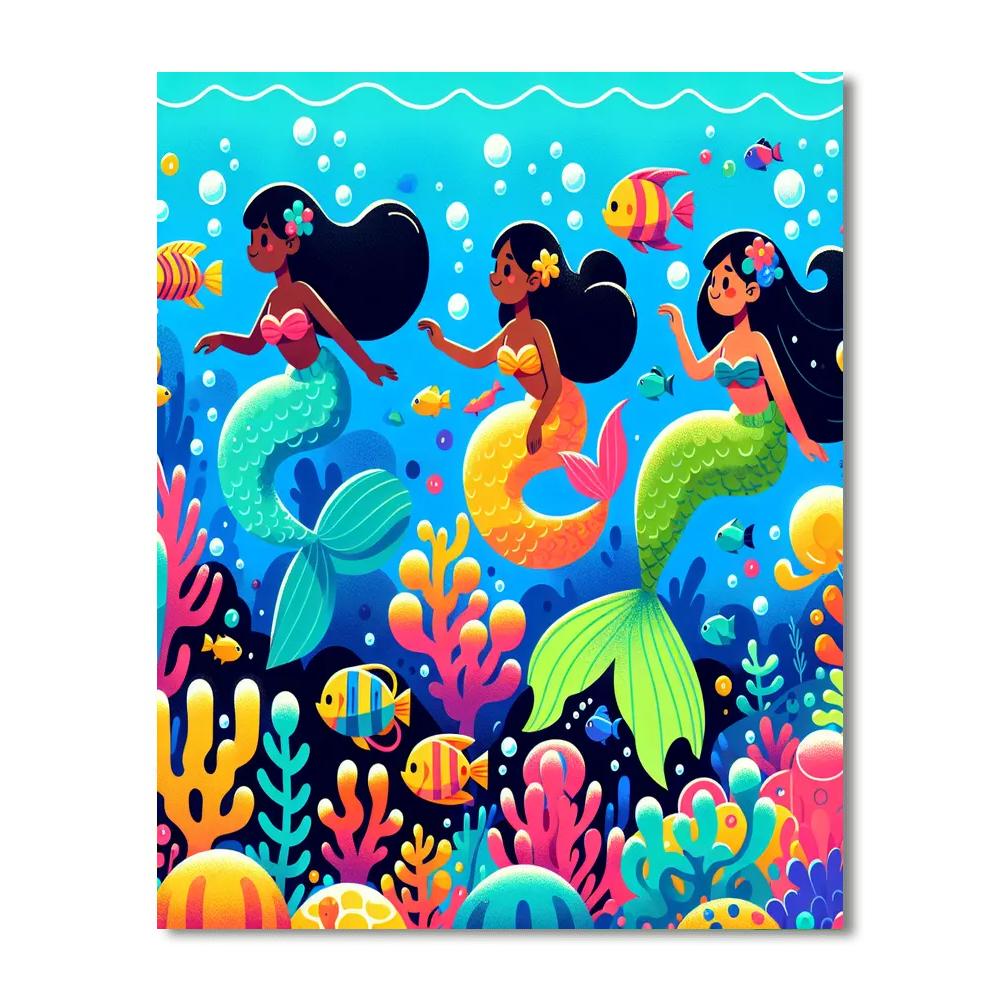 Underwater Quest For Treasure Painting By Numbers Kit