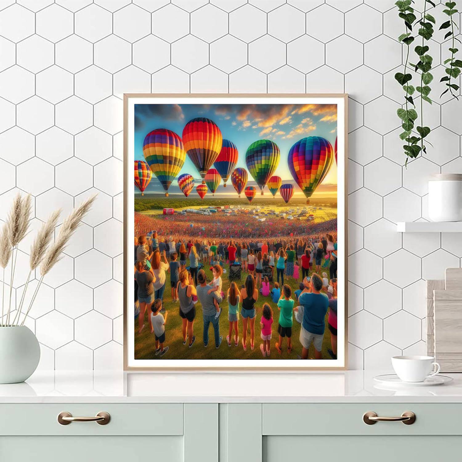 The Great Texas Balloon Race Paint By Number