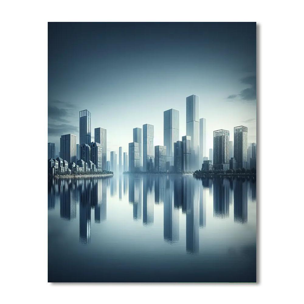 Urban Landscape Serenity Paint By Number