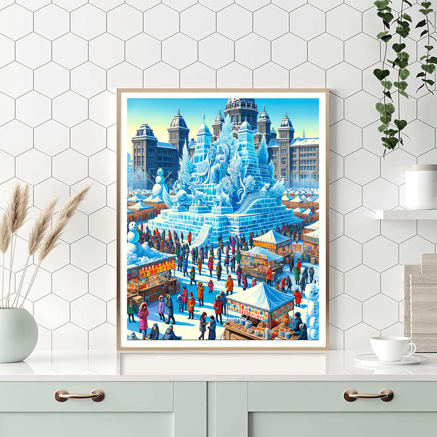 The Sapporo Snow Festival Paint By Color