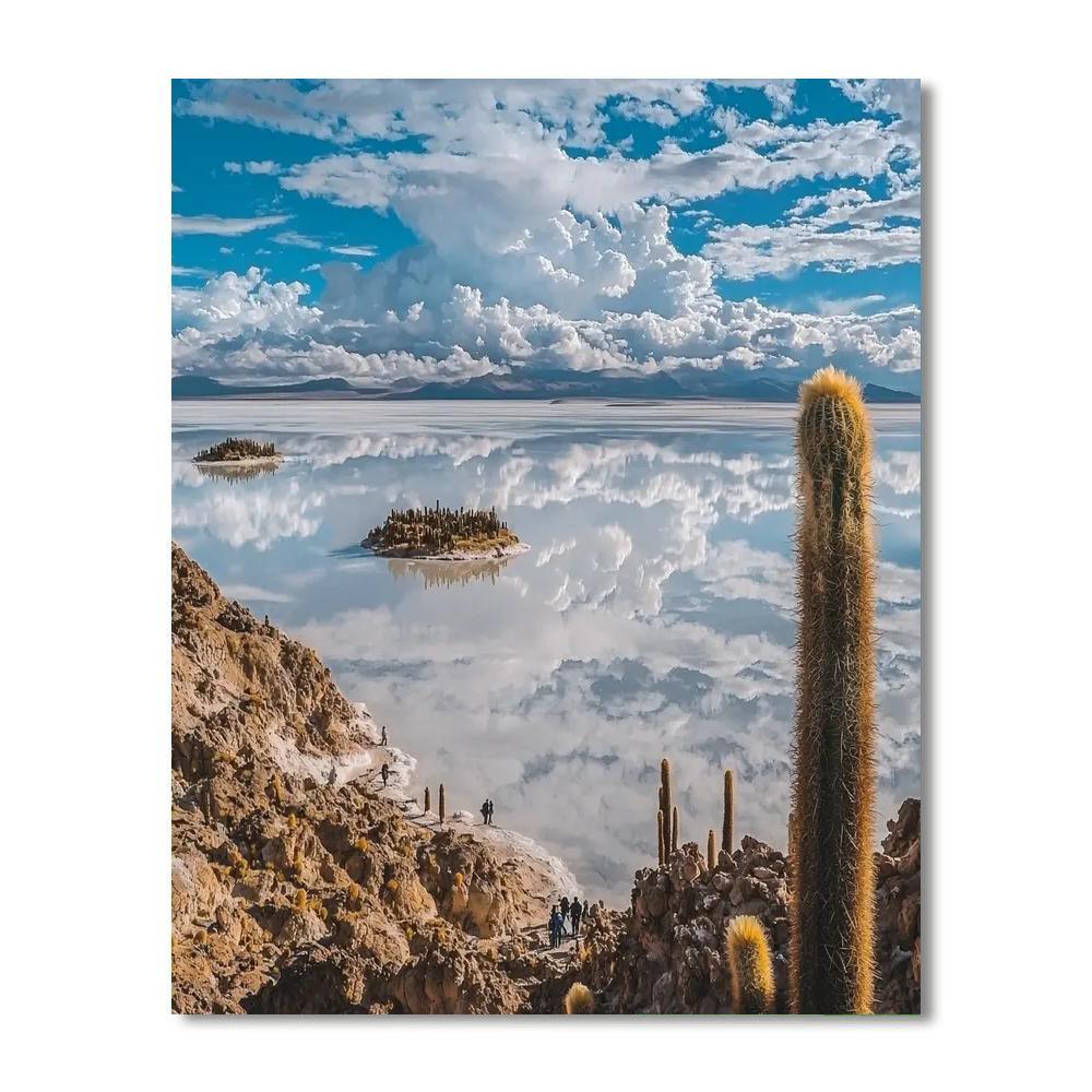 Salar De Uyuni In Bolivia Painting Number Kit