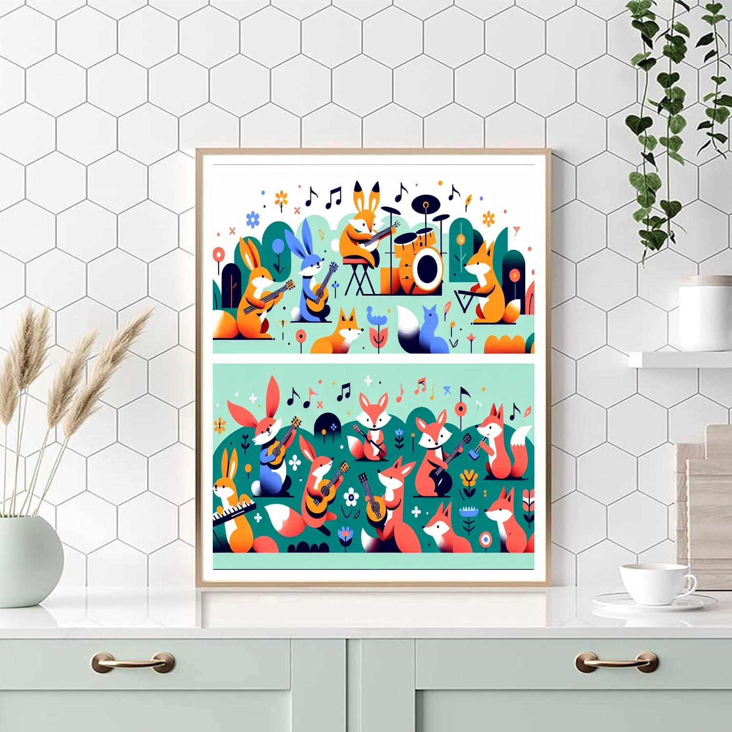 Musical Meadow Numbered Painting Kits