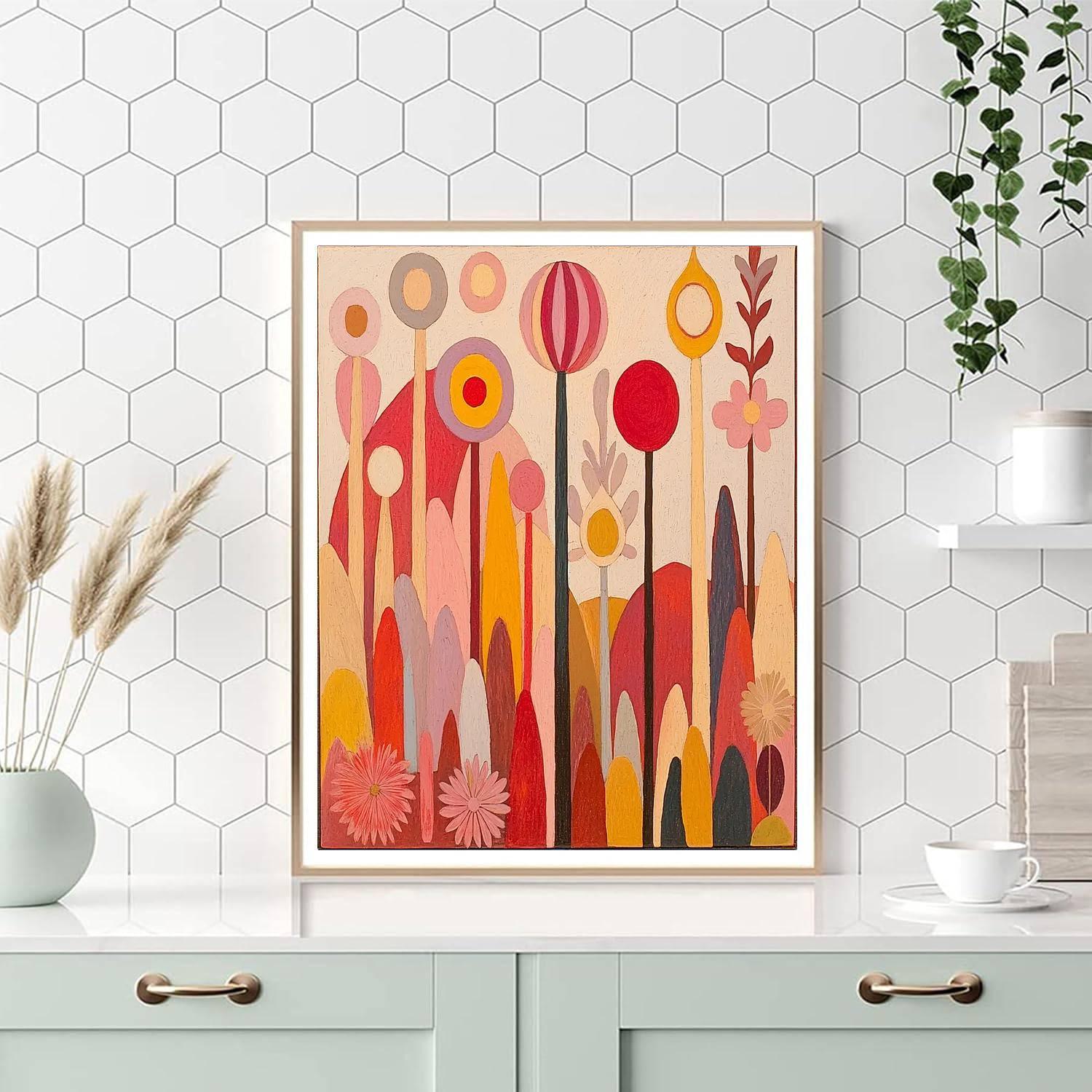 Paul Klee Inspired Imaginary Garden  DIY Paint By Numbers