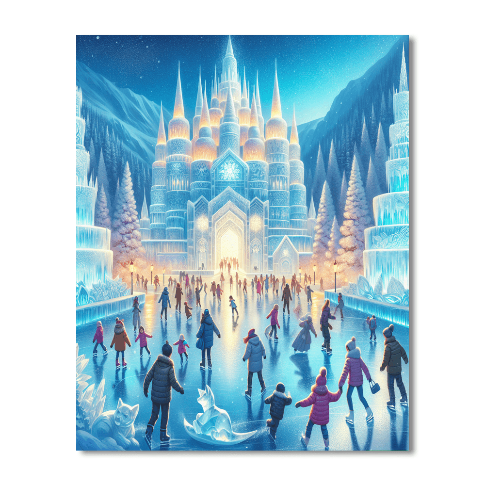 The Harbin Ice Festival - China Paint By Color
