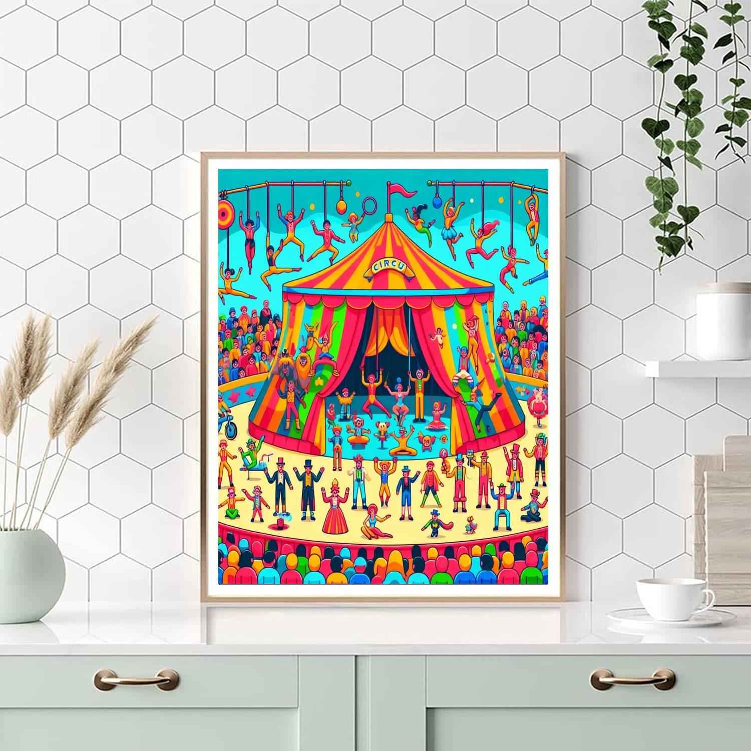 Circus Dreams Gala Painting By Numbers Kit