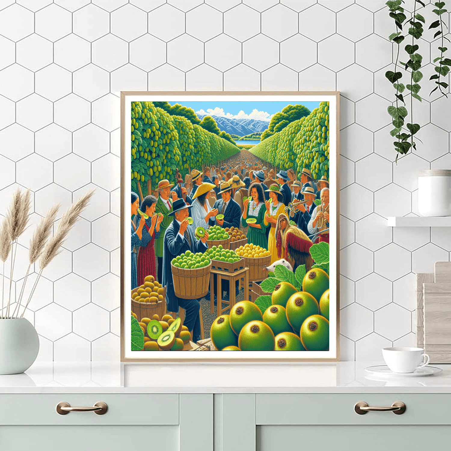 Kiwifruit Festival - New Zealand Painting Number Kit