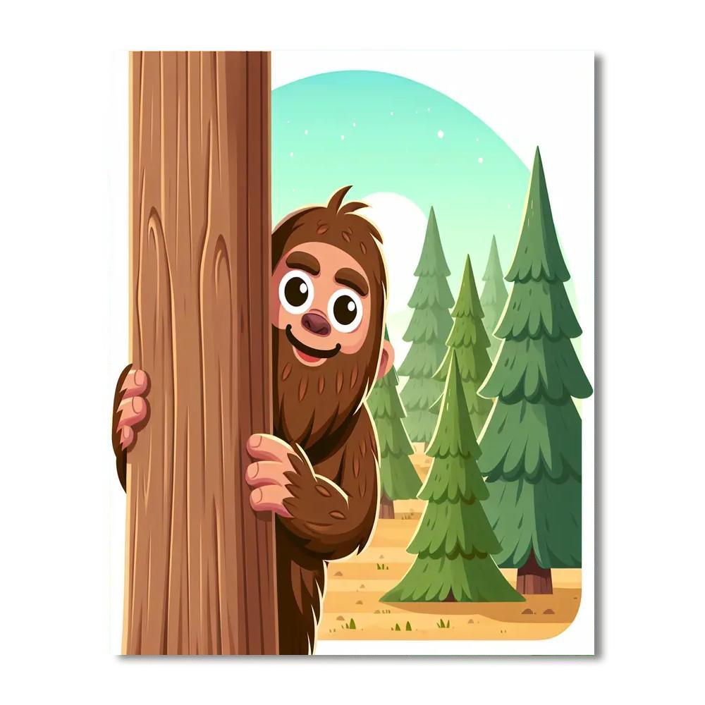 Friendly Bigfoot Paint By Color