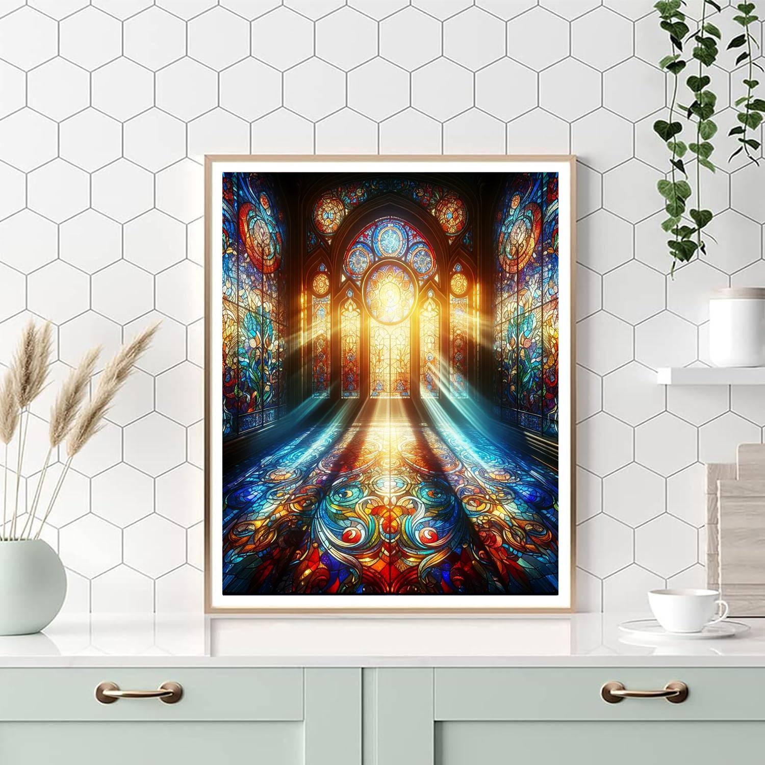 Stain Glass Radiance DIY Paint By Numbers