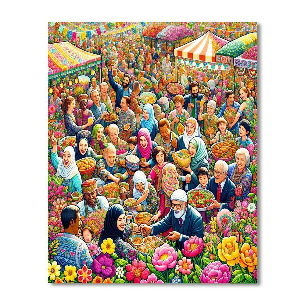 Sunny Spring Festival Paint By Number