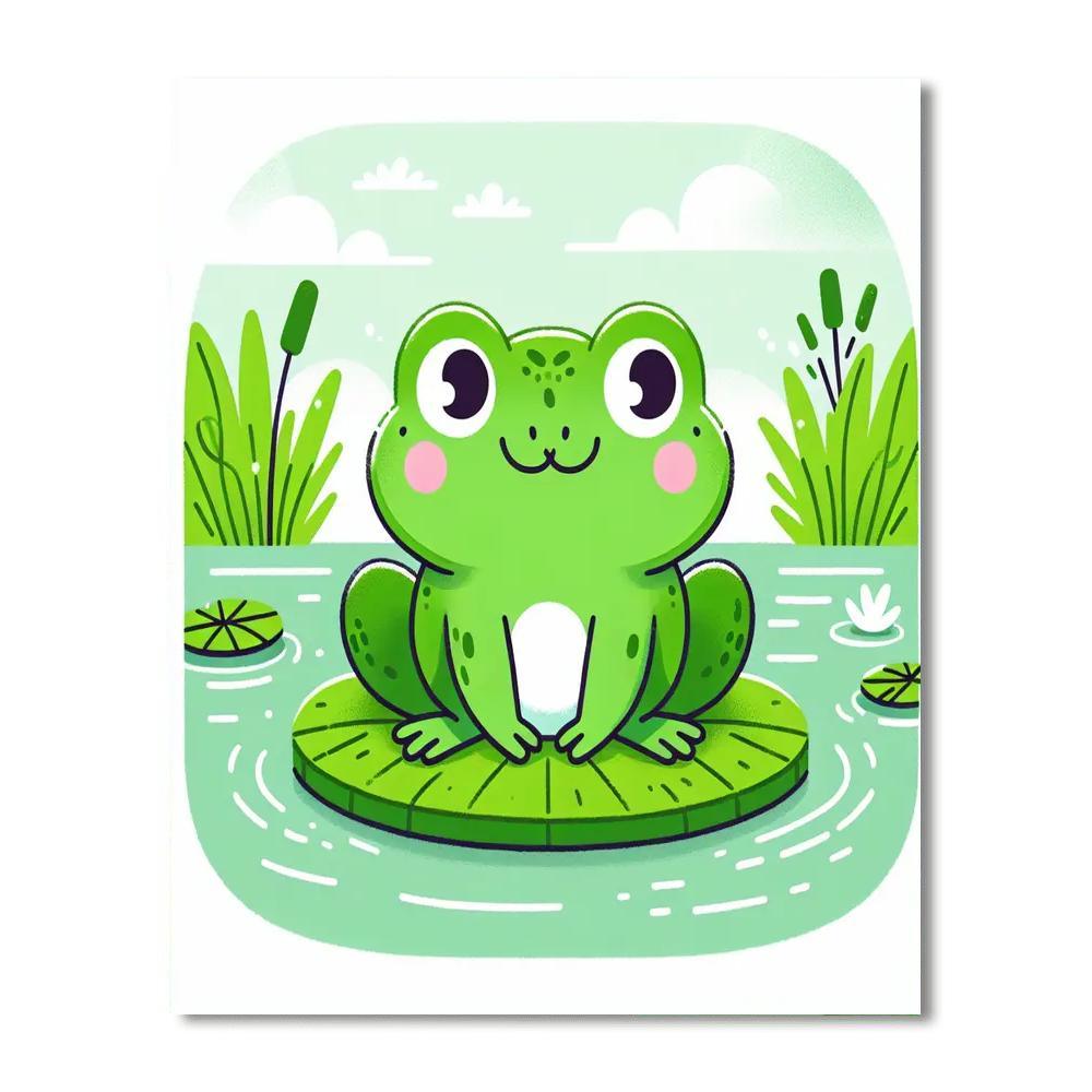 Fanciful Frog Numbered Painting Kits
