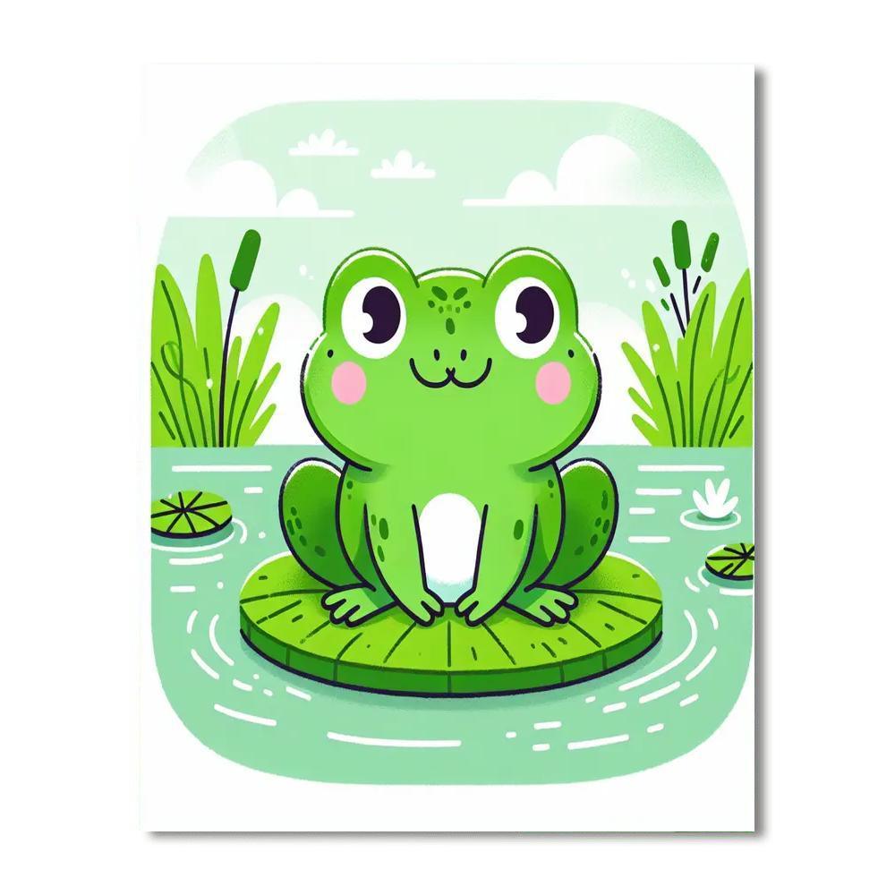 Fanciful Frog Numbered Painting Kits