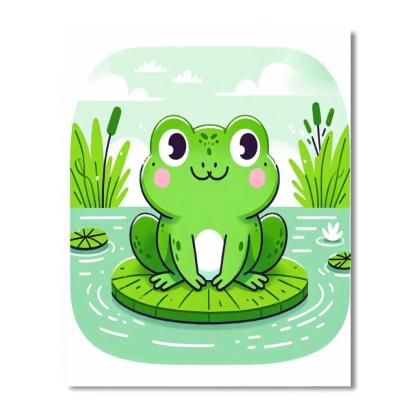 Fanciful Frog Numbered Painting Kits