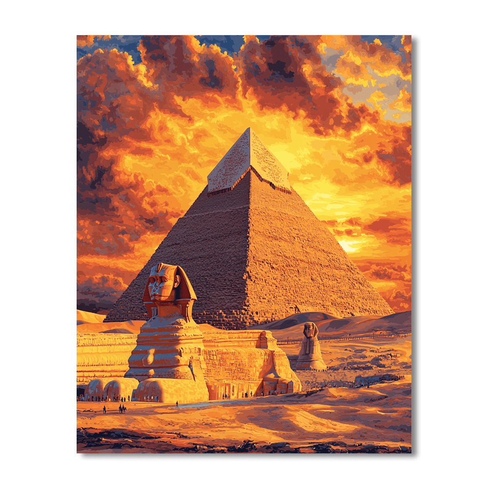 Pyramid Of Giza Paint By Color