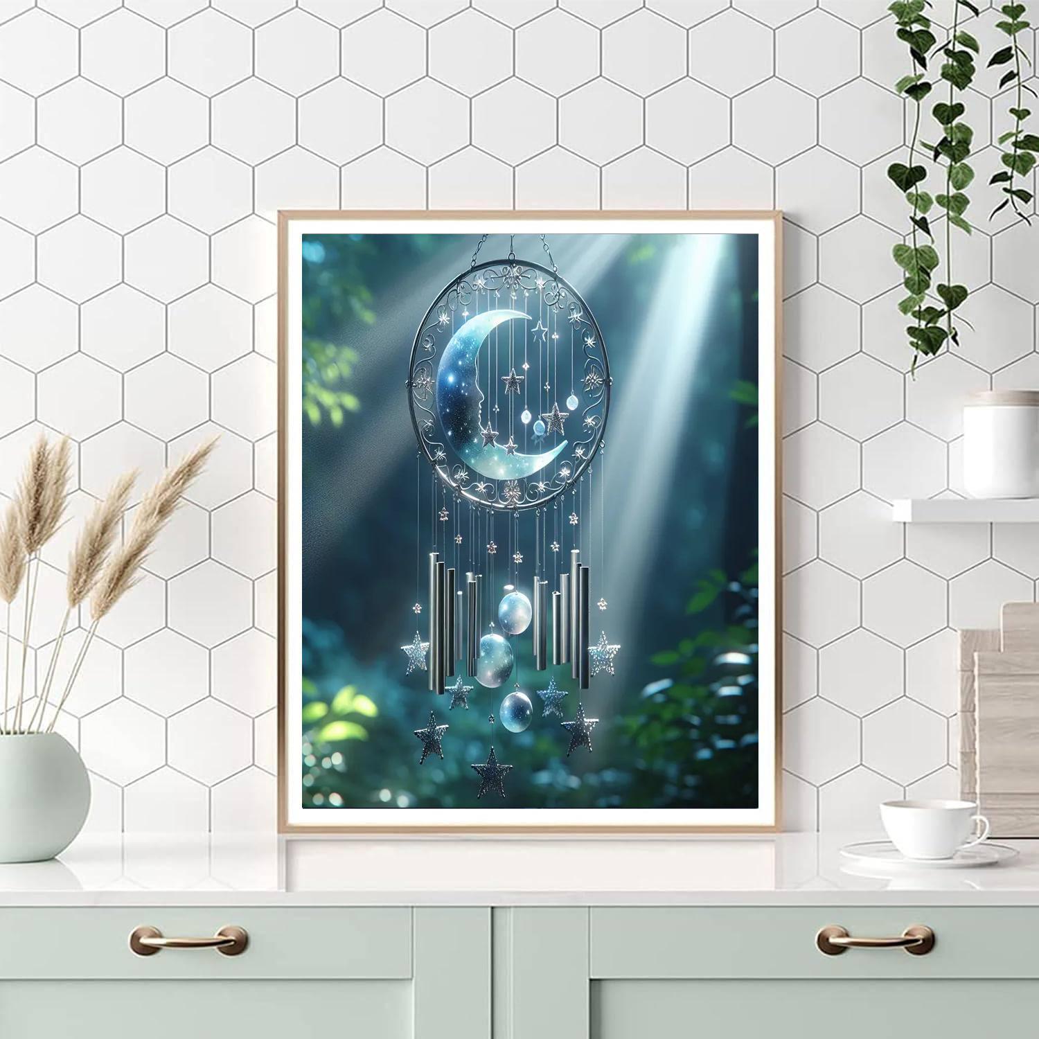 Celestial Harmony Wind Chime Painting Number Kit