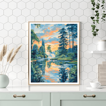 Claude Monet Inspired Whimsical Weather Wonders  Numbered Painting Kits