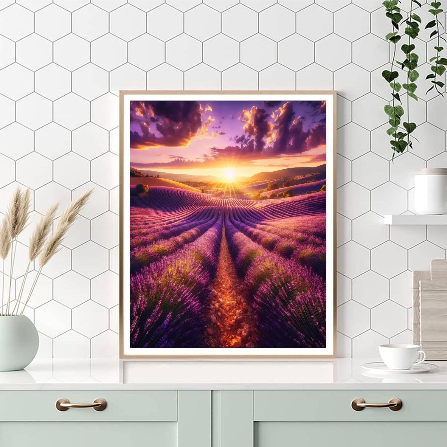 Sunlit Provence Lavender Paint By Numbers Kits