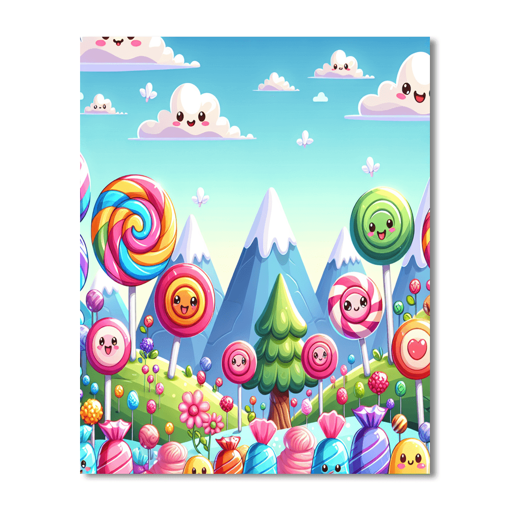 Amazing Candy Land Painting Number Kit
