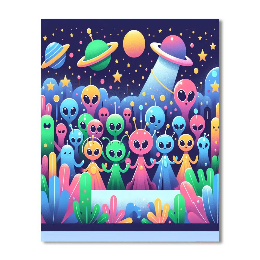 Galactic Garden Gala Paint By Color