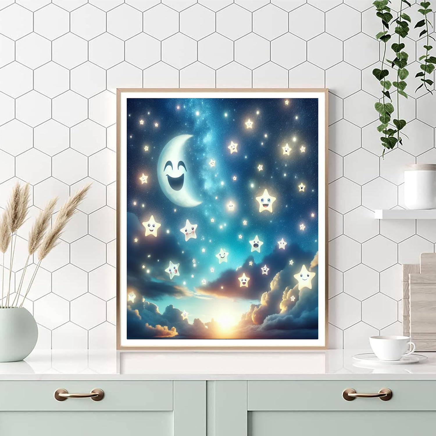 Enchanted Night For Young Dreamers Painting By Numbers Kit
