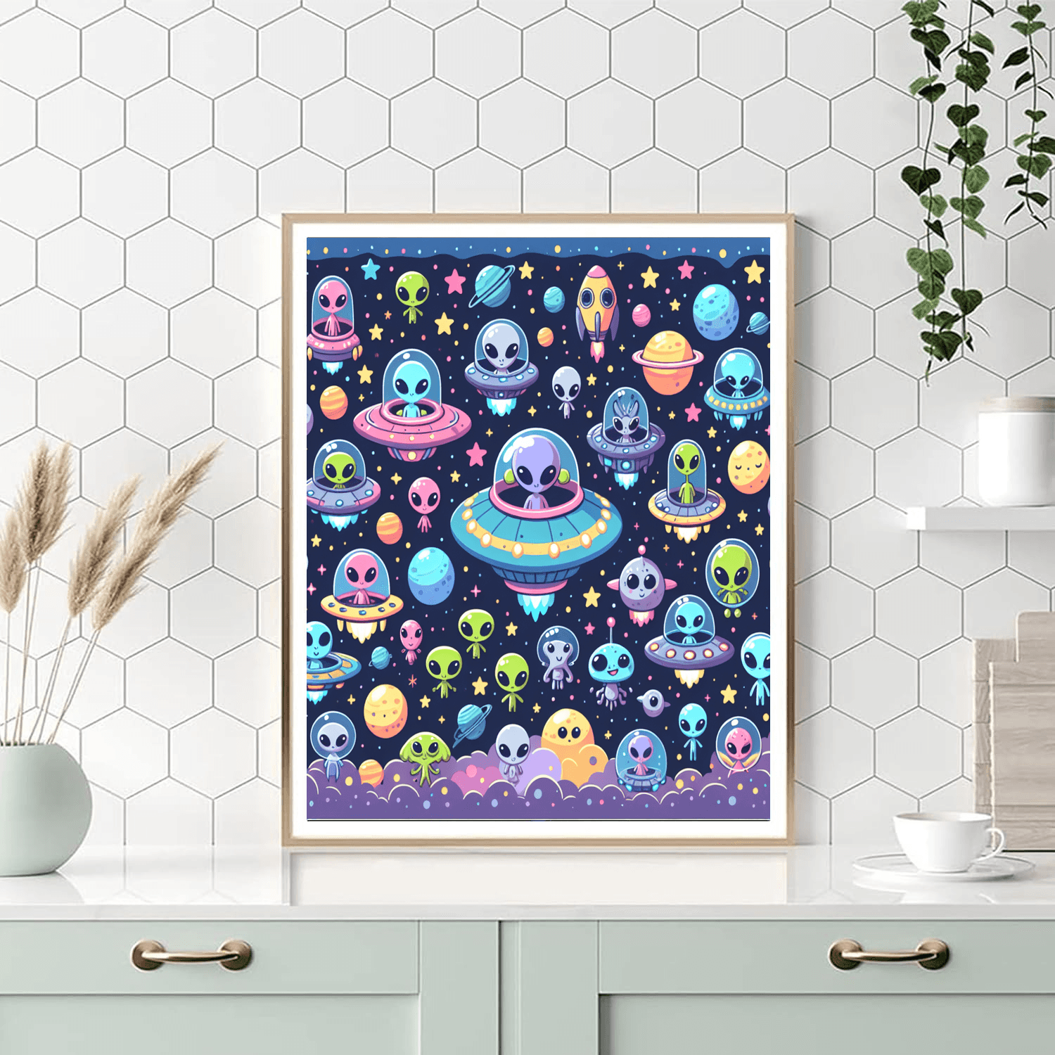 Silly Space Adventure Number Painting