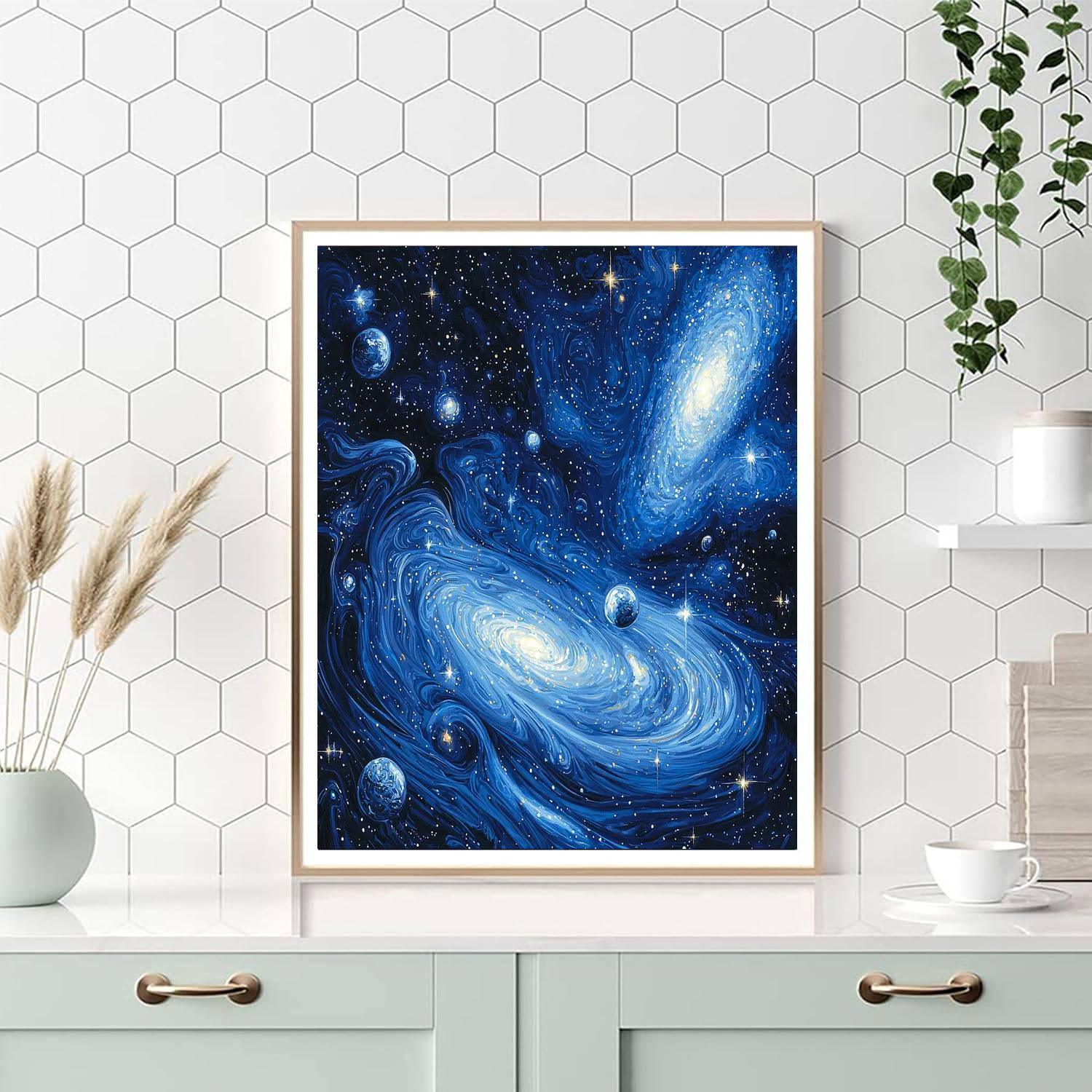 Michelangelo Inspired Timeless Cosmos  Paint By Number