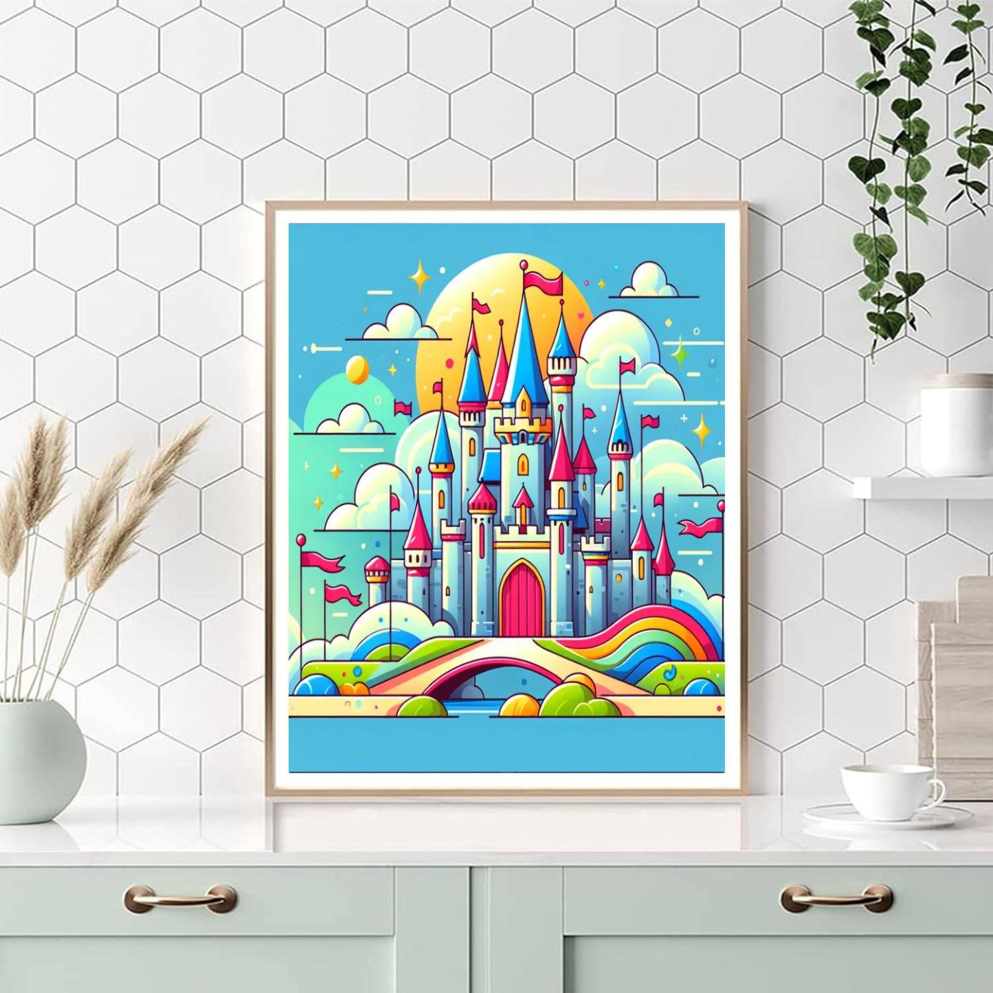 Mystic Castle Adventure Number Painting