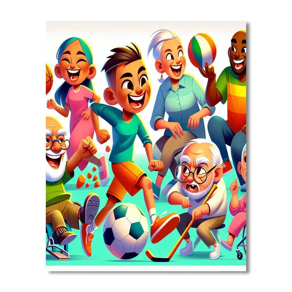 Silly Sports Fun Paint By Numbers Kits