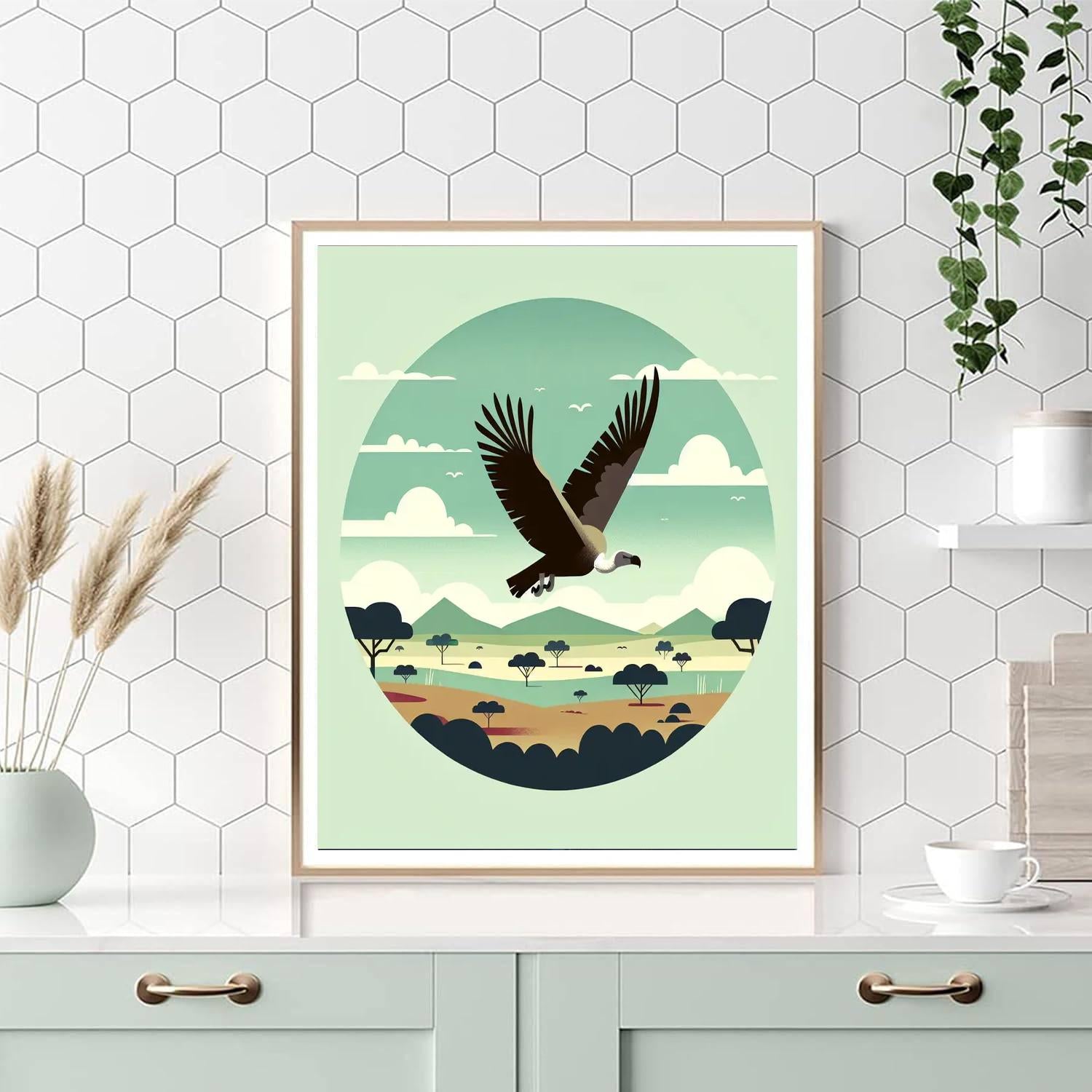 Vibrant Vultures Numbered Painting Kits