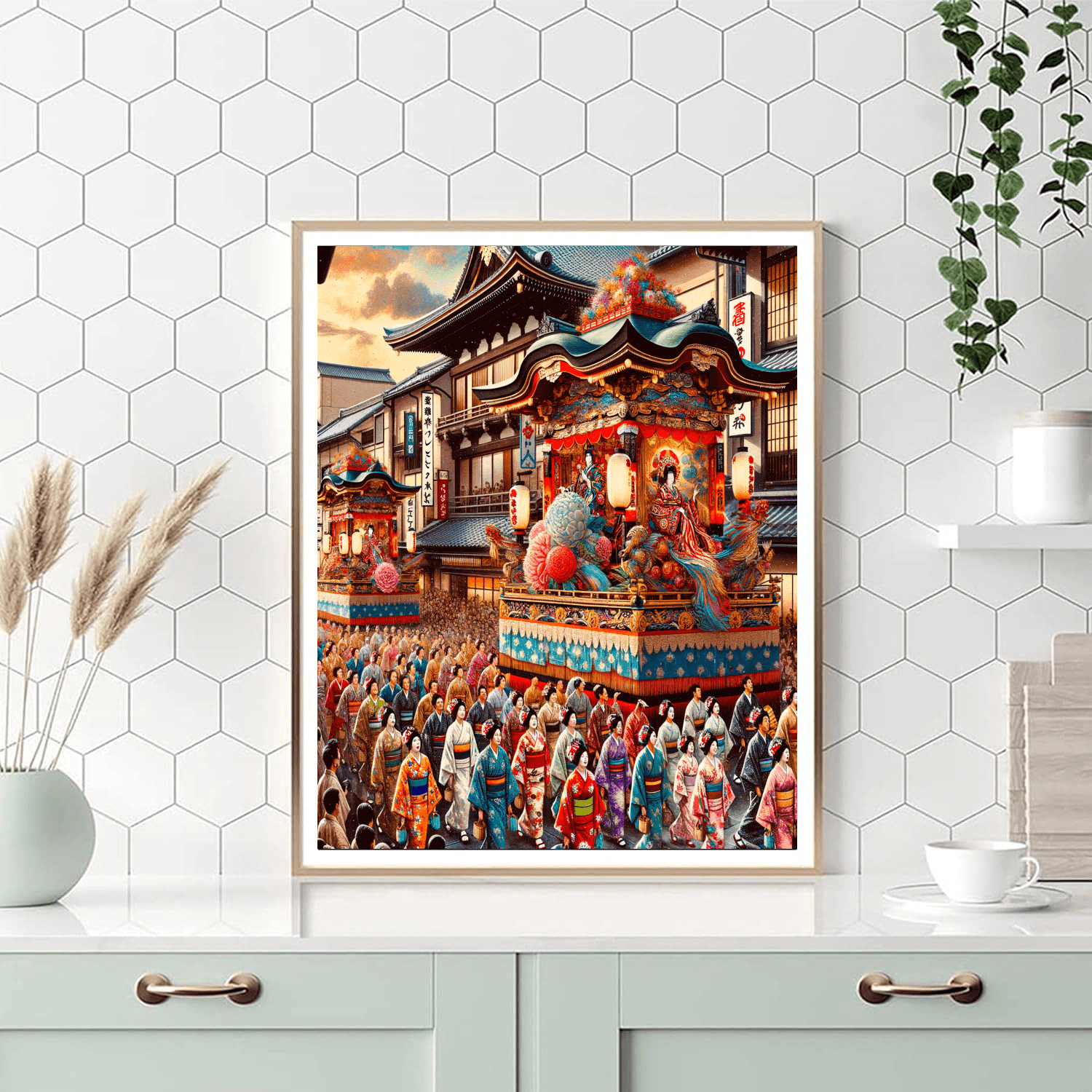 Gion Matsuri - Kyoto Paint By Color