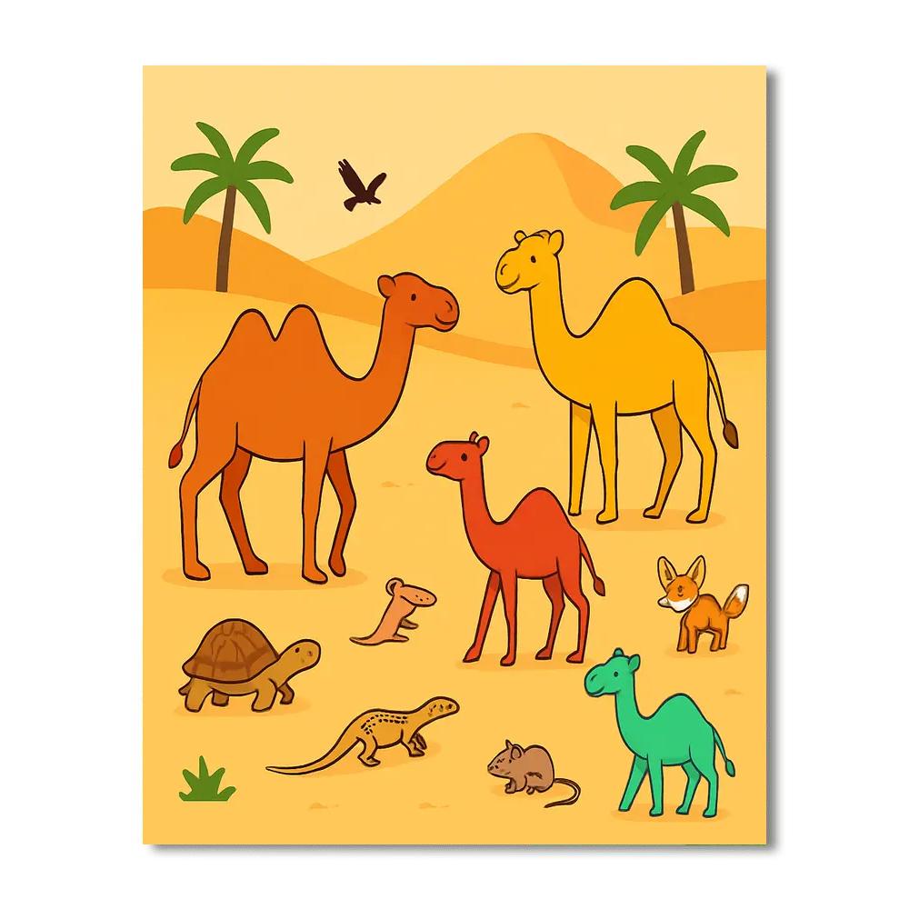 Adventurous Desert Safari Numbered Painting Kits