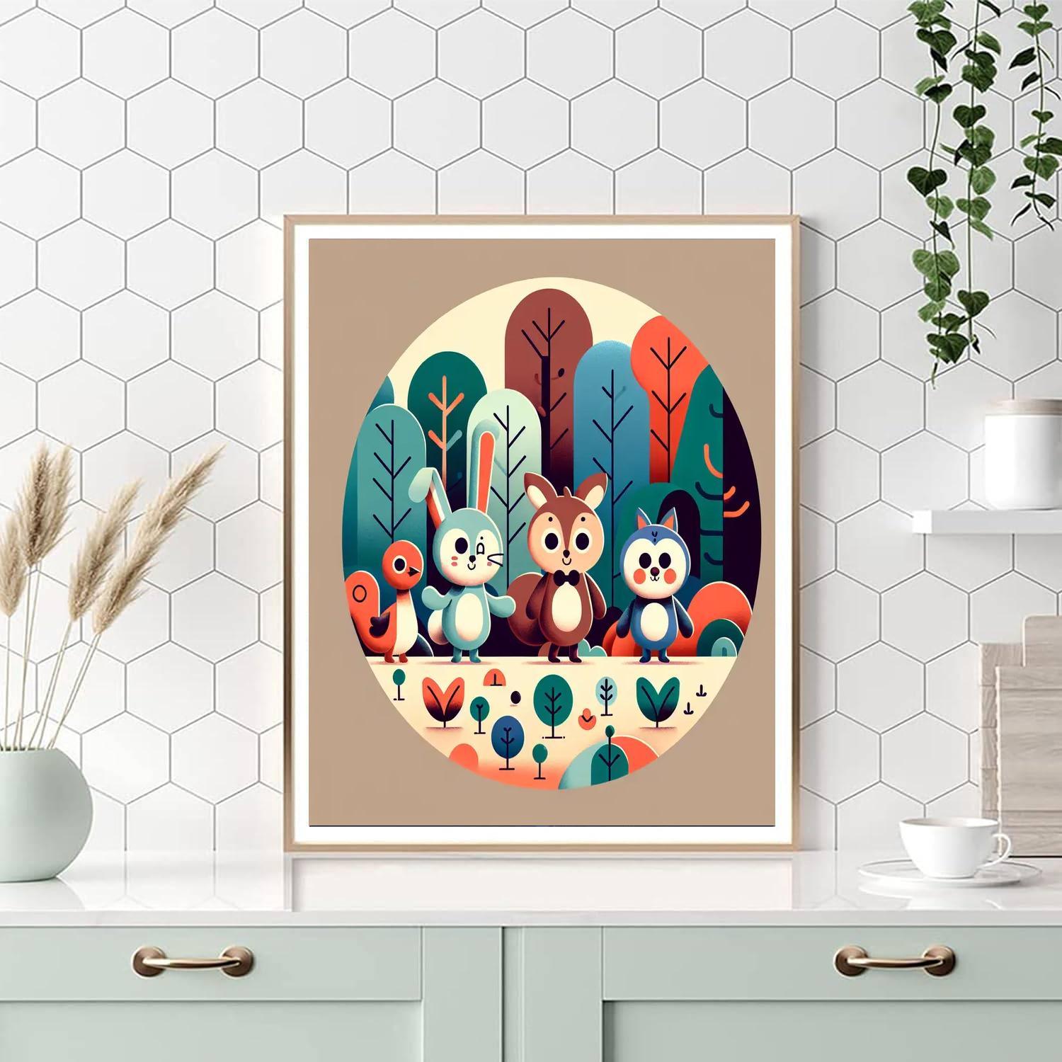 Mysterious Forest Quest Paint By Numbers Art