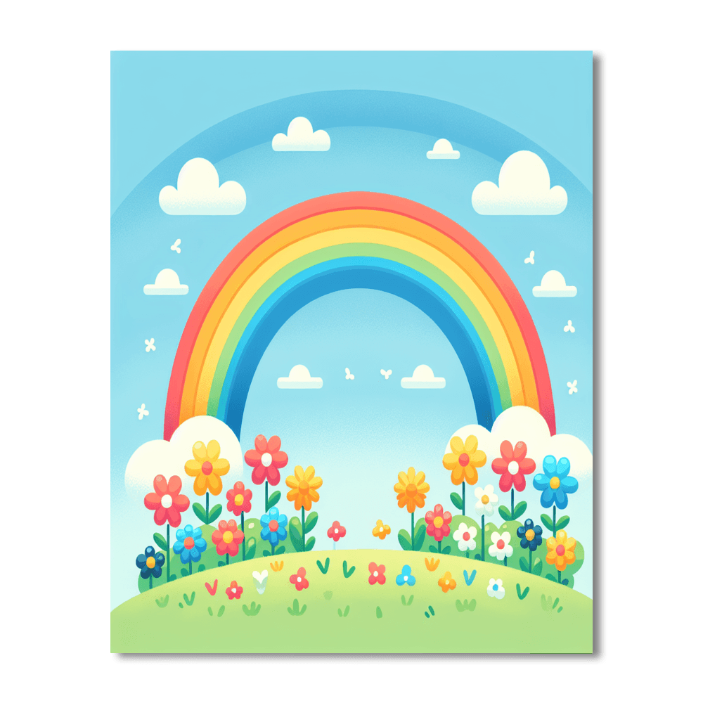 Rainbow Sprinkler Paint By Numbers