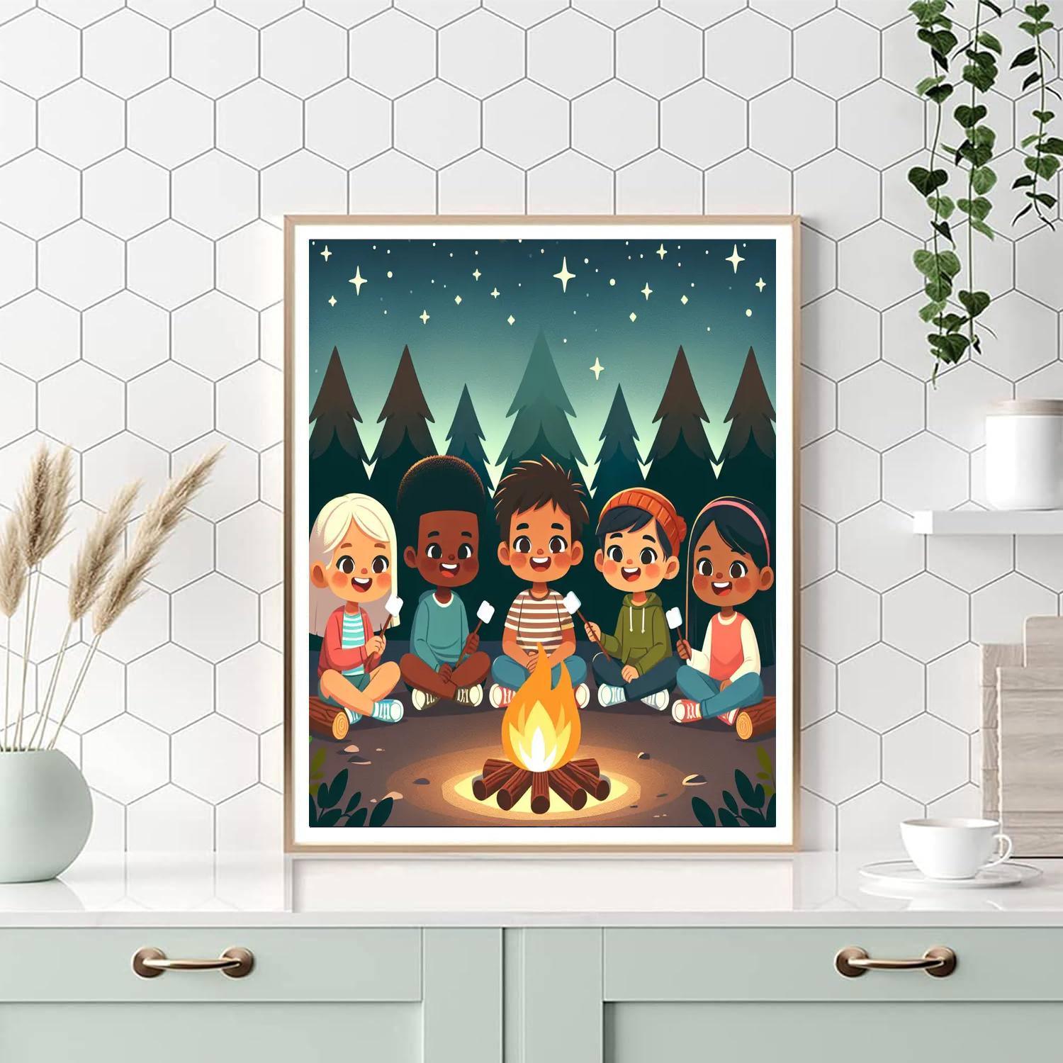 Cozy Campfire Tales Paint By Number