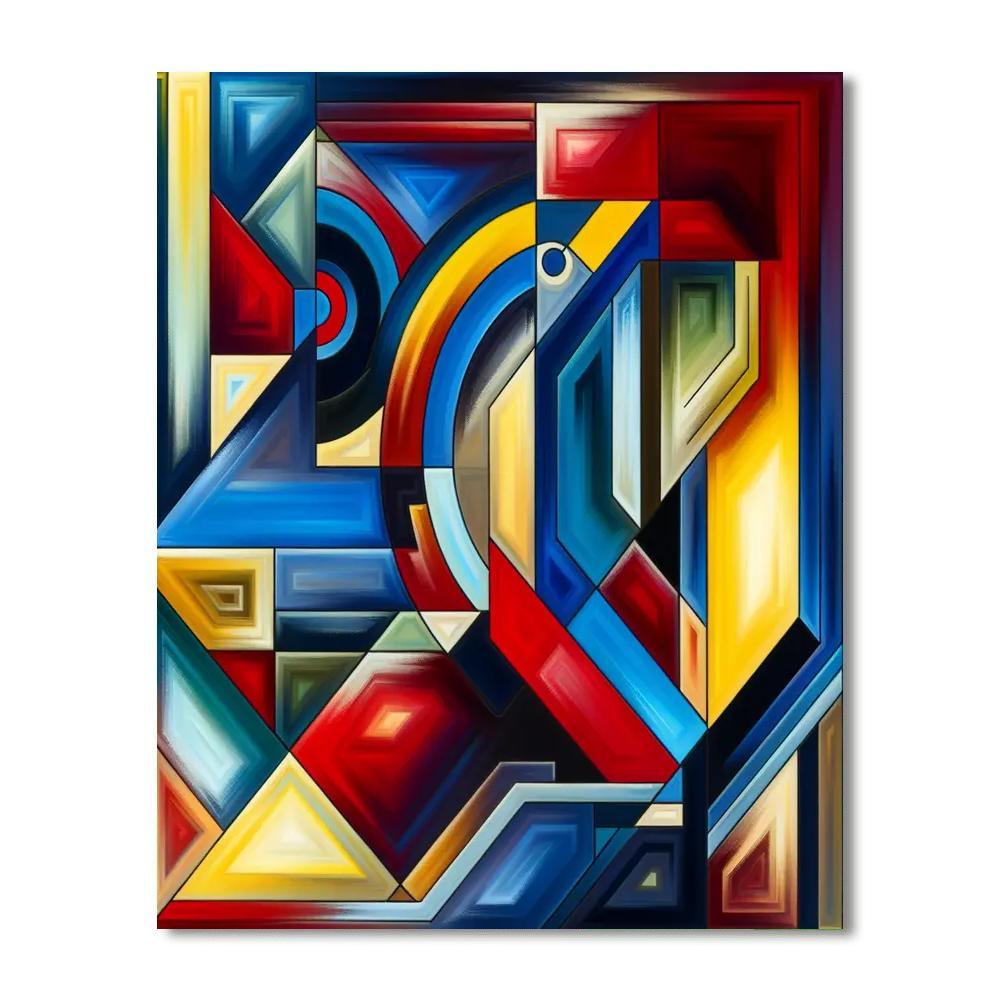 Bold Geometric Vibrance Paint By Numbers Kits