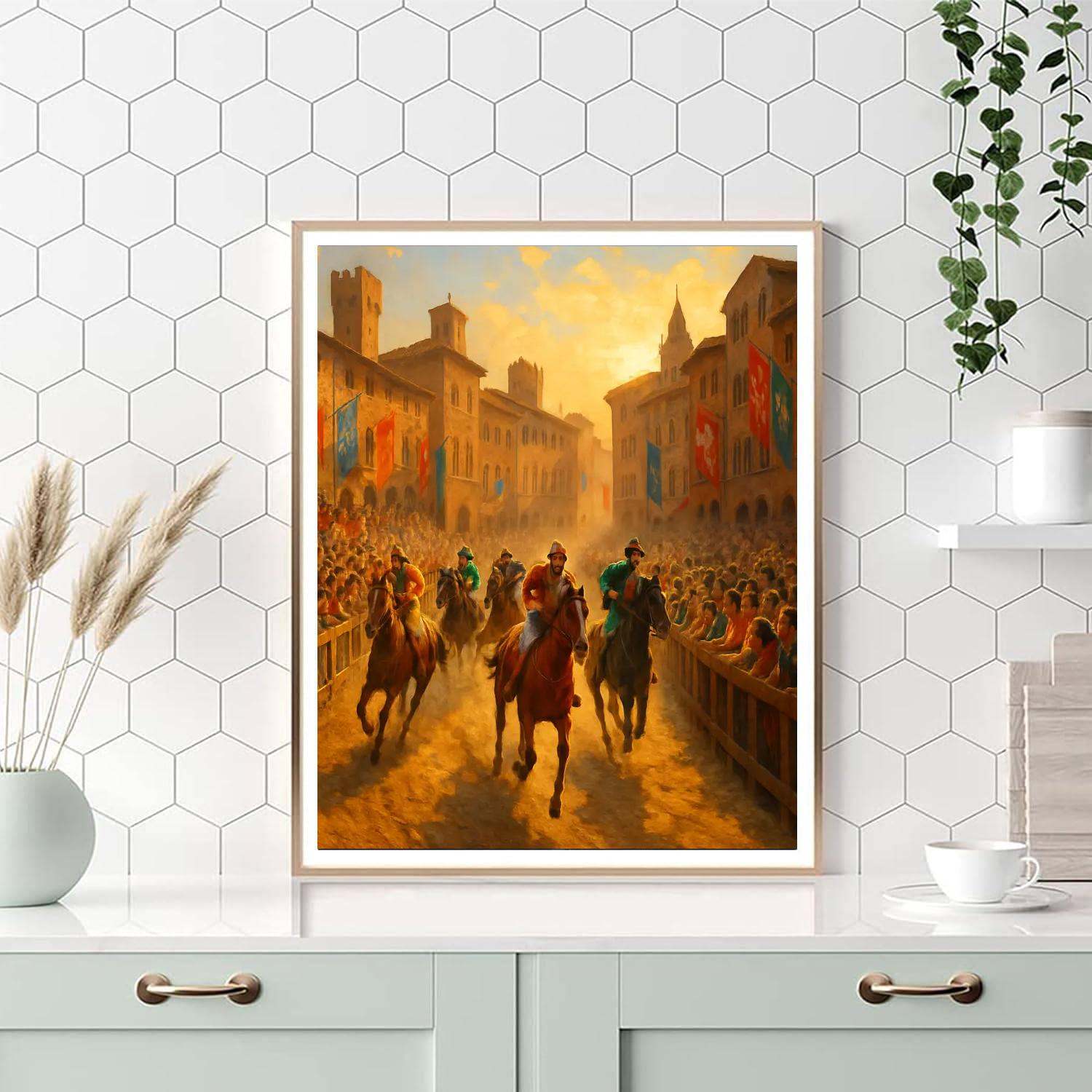 Paalio Di Siena - Italy DIY Paint By Numbers