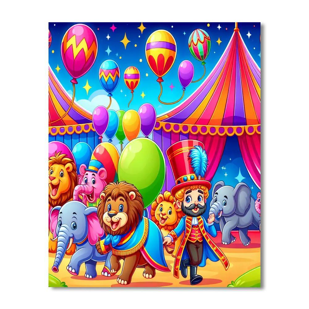 Fairytale Animal Circus Paint By Numbers Kits