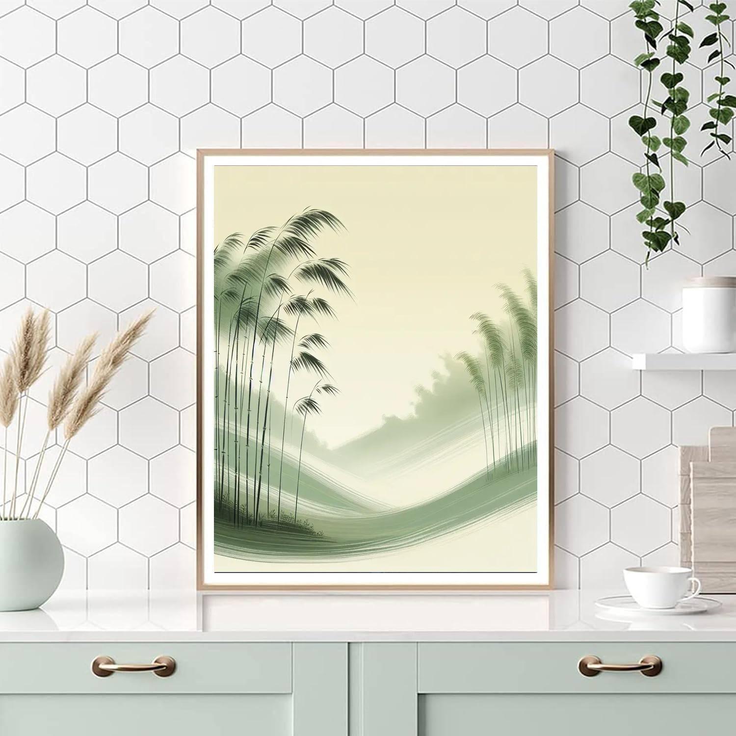 Serene Bamboo Whispers Numbered Painting Kits